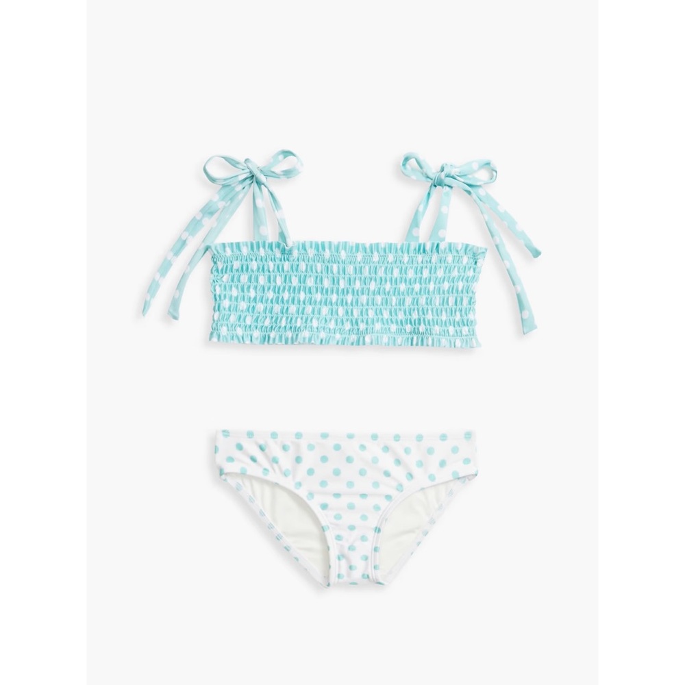 NEW - Zimmermann Kids Girls Kirra Shirred Bandeau Bikini